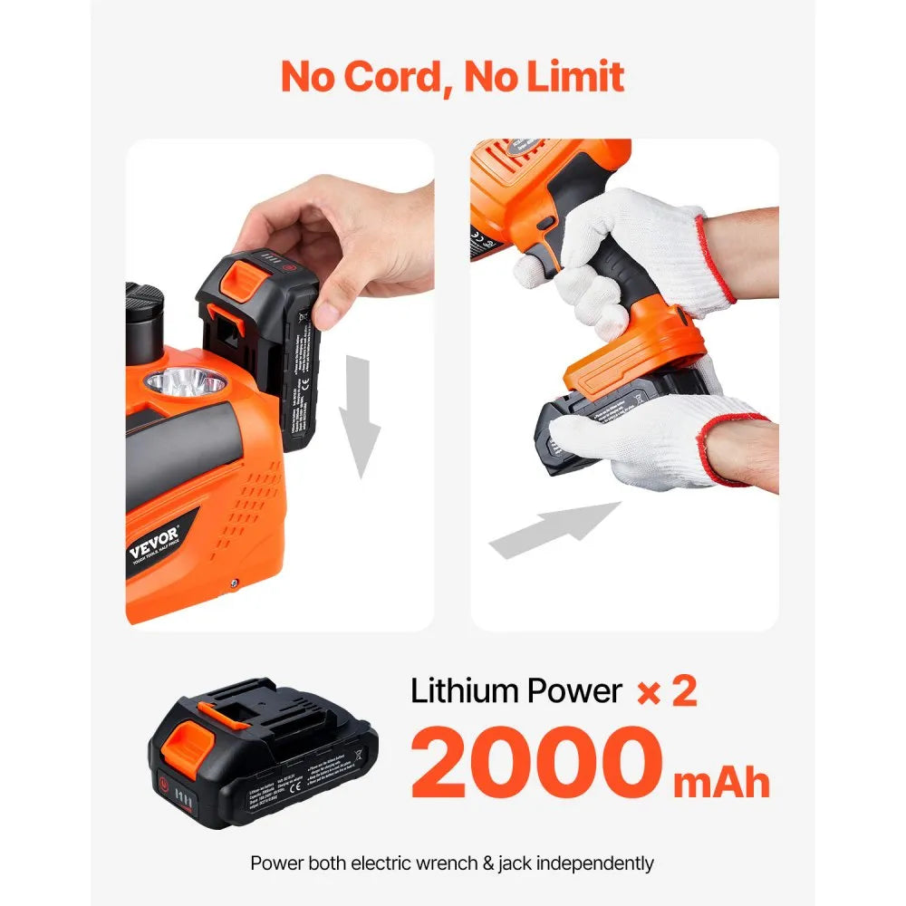🔥 Today's Deal 🚗 5-Ton Electric Car Jack Kit with Impact Wrench & Safety Protection