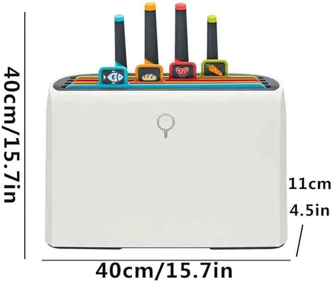 9 Piece Sterilizer Smart Cutting Boards and Knife Set