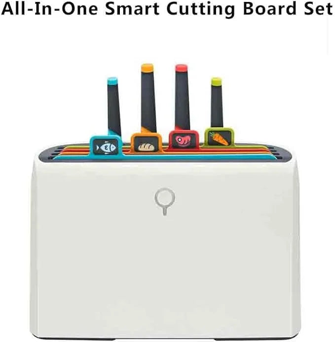 9 Piece Sterilizer Smart Cutting Boards and Knife Set