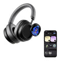 🎧 Smart Touchscreen Wireless Headphones – Active Noise Cancelling & Premium Sound