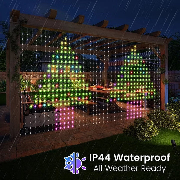 ✨2026 Smart LED Curtain Lights – 400 LEDs, App Control & Music Sync for Balcony, Halloween & Christmas 🎄