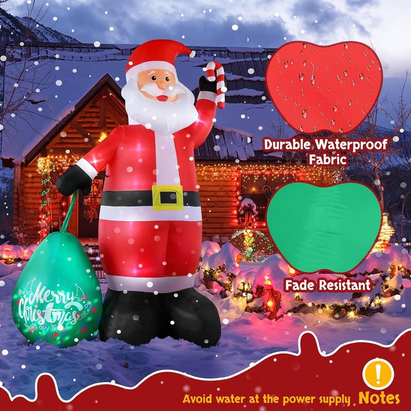🎄 Giant Lighted Christmas Inflatables – Santa & Reindeer 🎅🦌