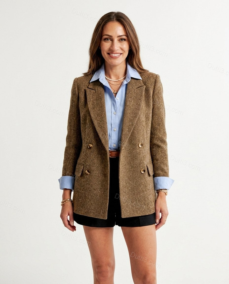 Brown City-Ready Textured Jacket