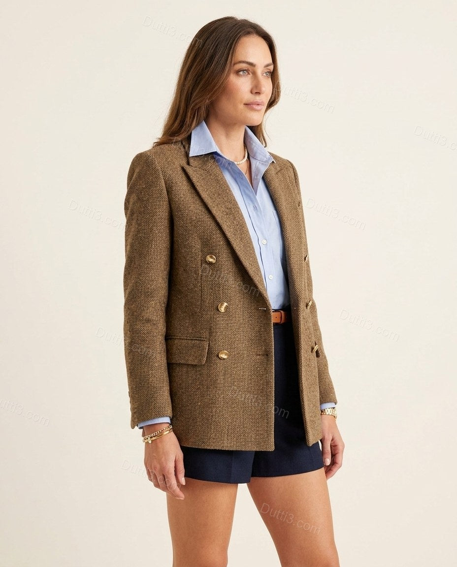Brown City-Ready Textured Jacket