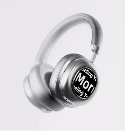🎧 Smart Touchscreen Wireless Headphones – Active Noise Cancelling & Premium Sound