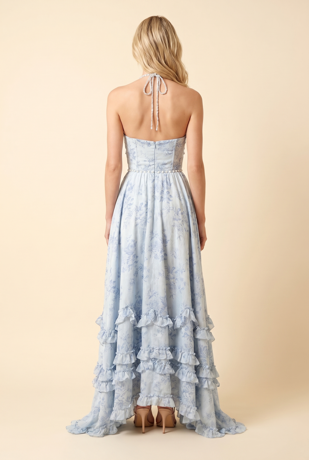 BIANCA MAXI DRESS Sky Whisper back