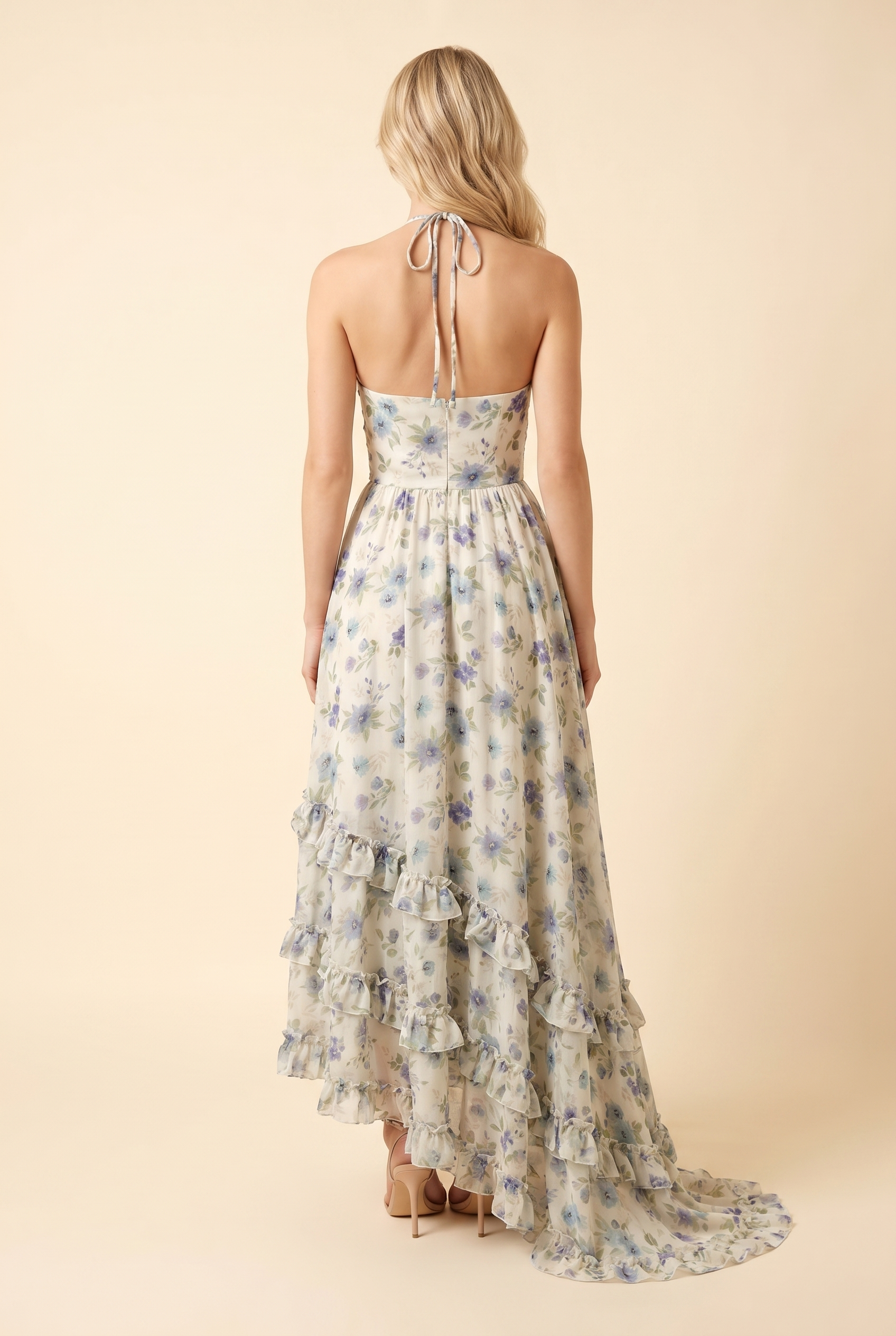 BIANCA MAXI DRESS Garden Mist back