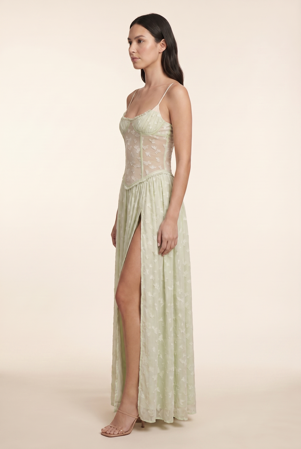 GRACE MAXI DRESS Green side