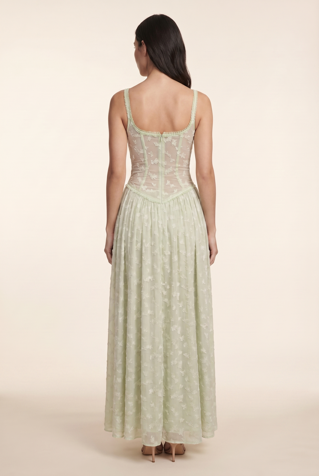 GRACE MAXI DRESS Green back