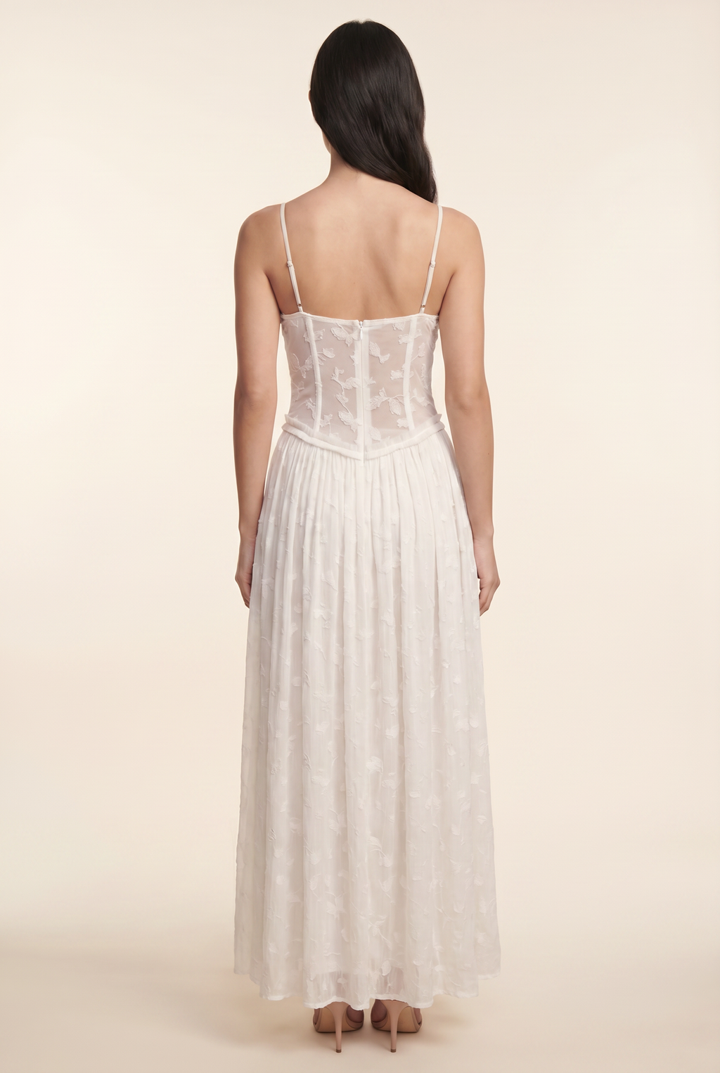 GRACE MAXI DRESS White back