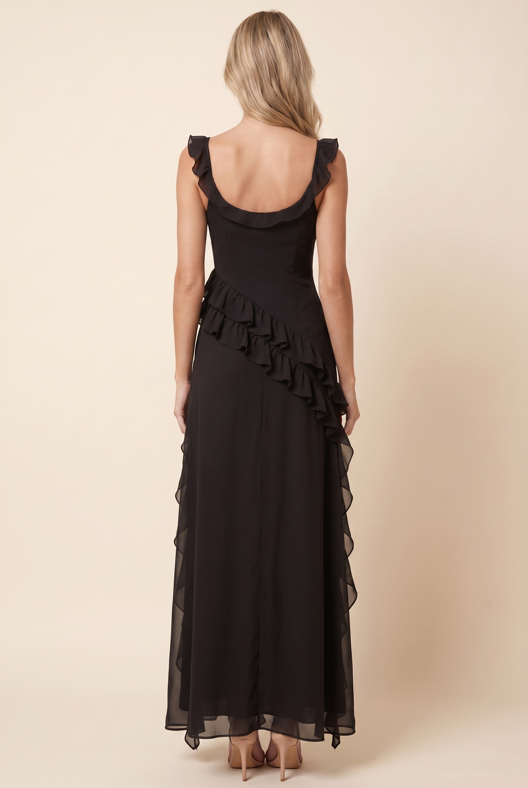 CLAIRE MAXI DRESS Black back