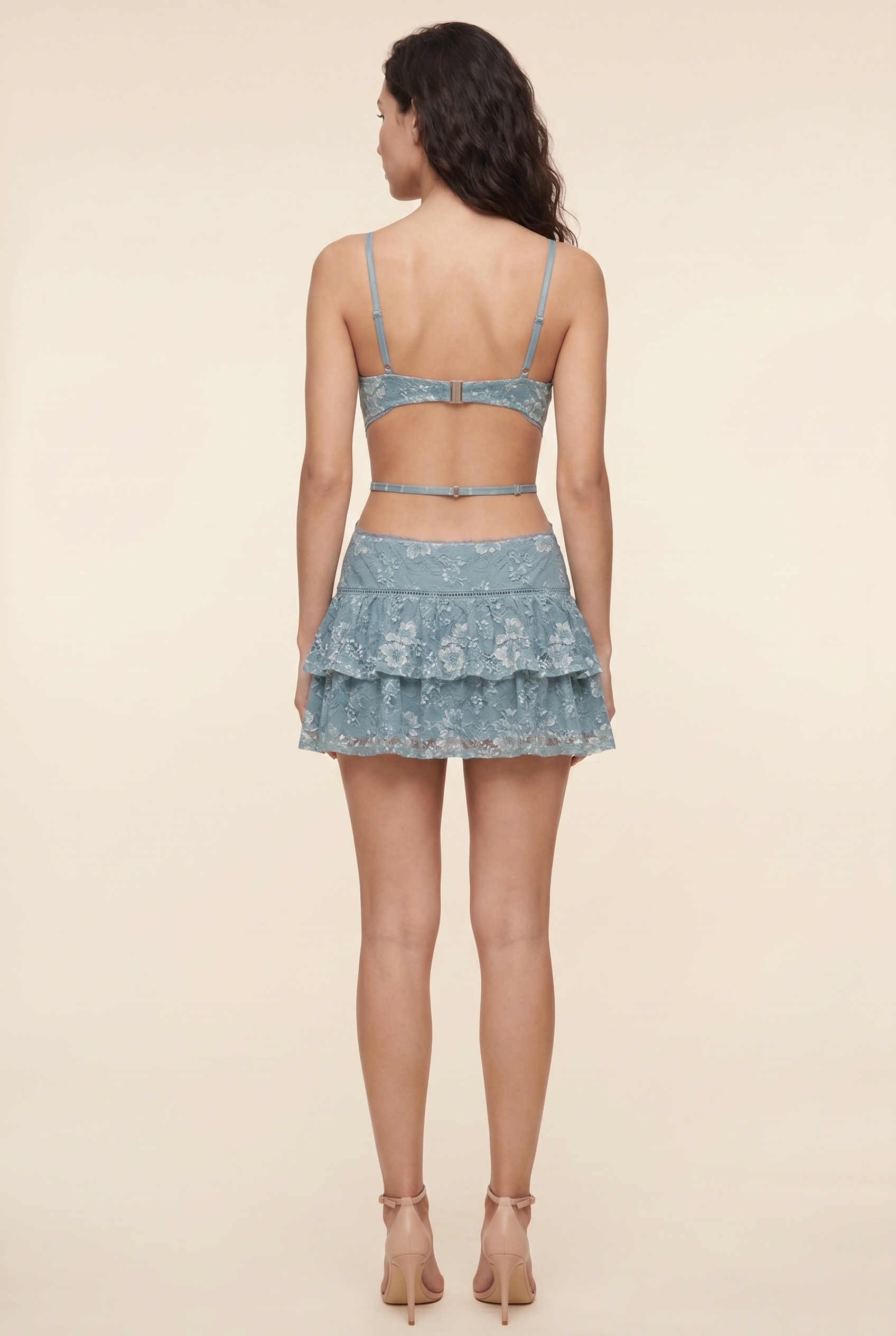 SANTANA MINI DRESS Blue back