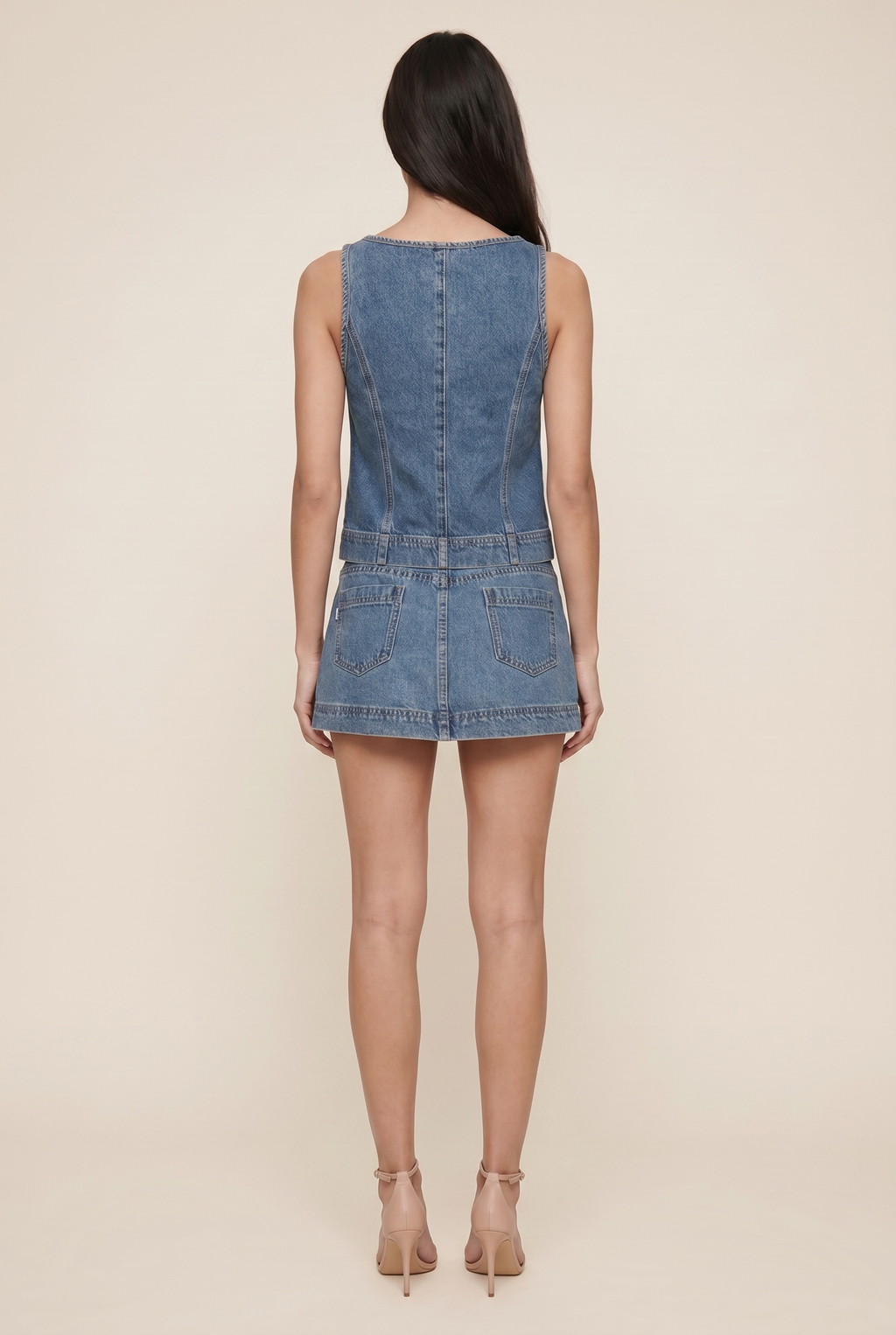Steph Denim Set back