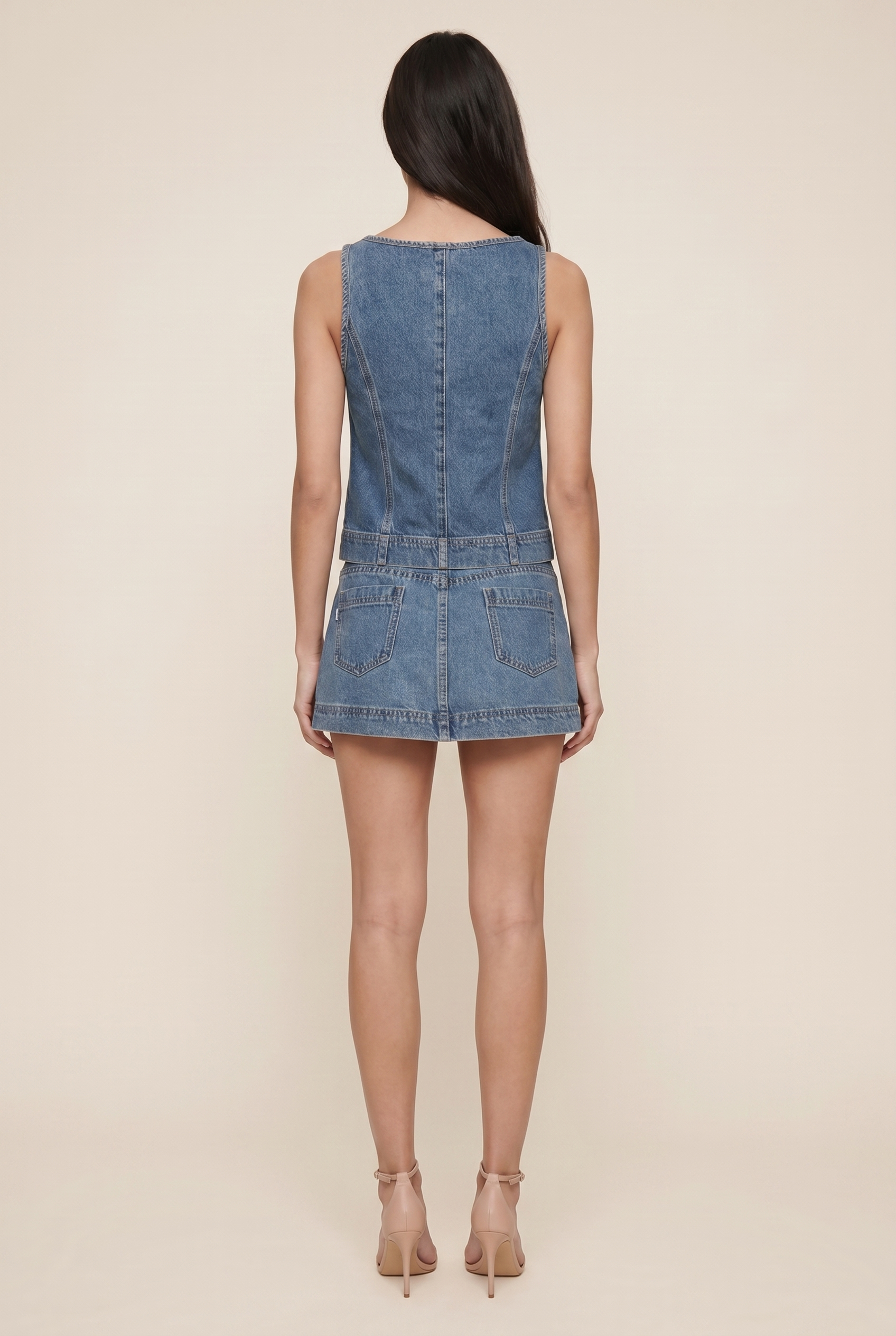 Steph Denim Set back