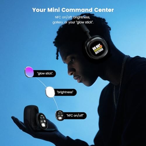 🎧 Smart Touchscreen Wireless Headphones – Active Noise Cancelling & Premium Sound