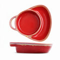 ✨ Retro Ceramic Divided Baking Dish – Vintage Style, Dual Compartments & Elegant Dining for Every Occasion ❤️